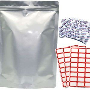 Food Storage Bags – 25 Count 1-Gallon 13mil Aluminum Foil Packaging Mylar Bags